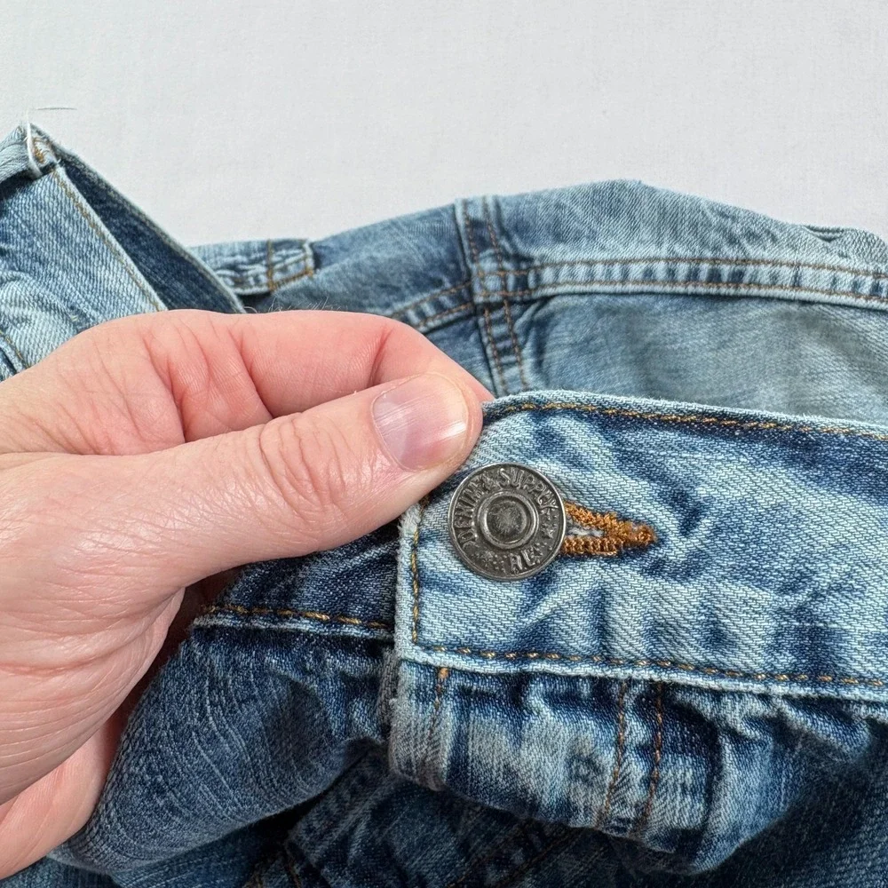 Denim‎ & Supply Ralph Lauren Jeans Mens 40x30 Blue Tapered Straight Distressed